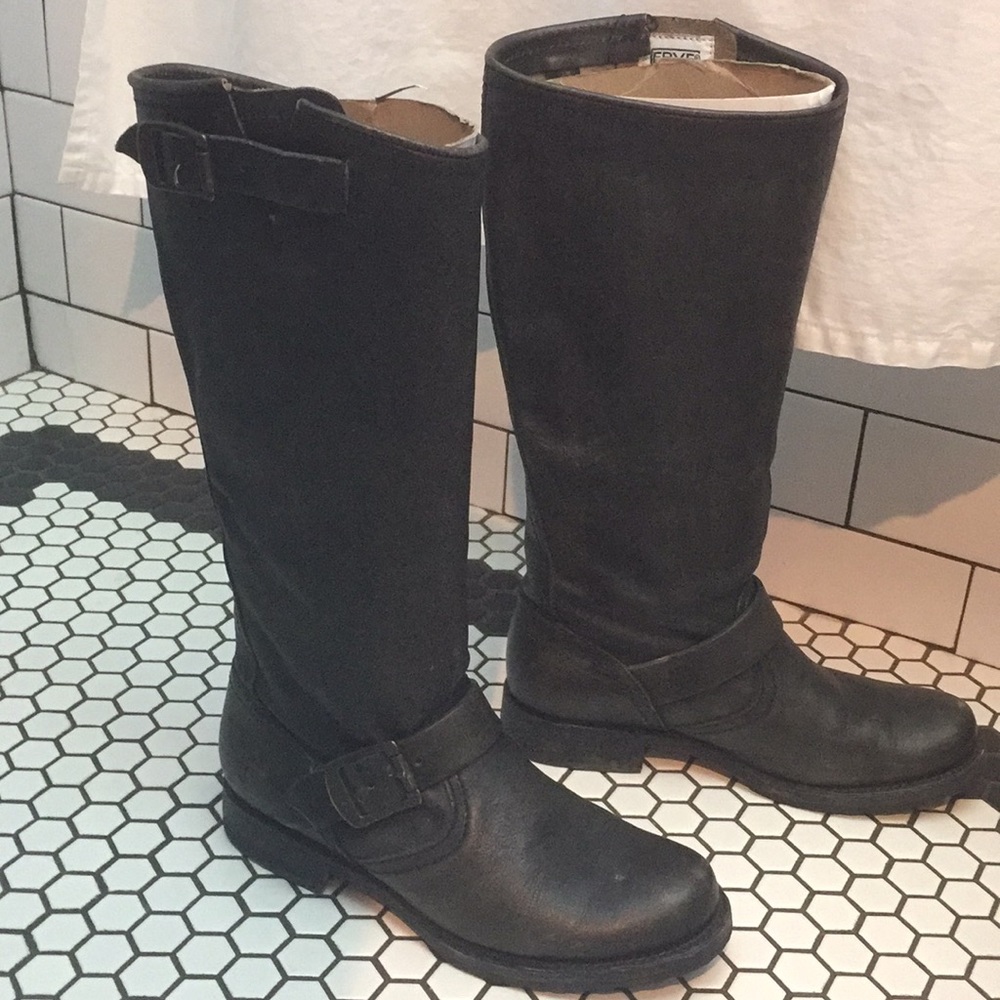 Frye Veronica slouch boot in antique black